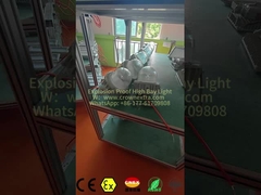 ATEX-zertifizierte explosionsgeschützte Hallenleuchte - 200W=500W Helligkeit für Lagerhallen
