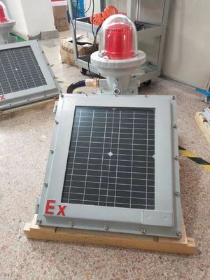 Explosionssichere Solar-LED-Hindernisleuchte für gefährliche Bereiche IP65