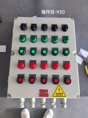 Explosionsgeschützte Steuerstation WF1 aus Aluminiumdruckguss, IP65-Gehäuse mit 2/3 Kabeleinführungen