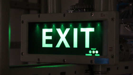 Wasserdichte Aluminiumlegierung IP66 explosionsgeschützte LED-Notwarnleuchte CE ATEX 3W explosionsgeschützte LED-Ausgangsschildleuchte