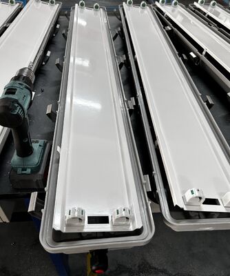 Gefährdungsbewertete Linearbeleuchtung IP66 WF2 Schutzleistung, Ex Tb IIIC T80°C Db Validierte Leuchten für petrochemische Verarbeitungsanlagen