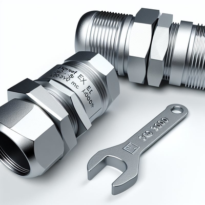 10-14 mm Ex-Proof-Kabeldrüse mit Single-Wire-Rüstung und glatter Oberfläche CE ROHS ISO9001-zertifiziert