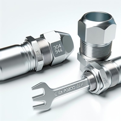 10-14 mm Ex-Proof-Kabeldrüse mit Single-Wire-Rüstung und glatter Oberfläche CE ROHS ISO9001-zertifiziert