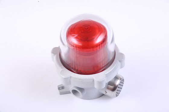 High Decibe Aluminium Alloy Warning Alarm Red Yellow Flashing Audible Visual Explosion-Proof IP66 Durable Mine Chemical
