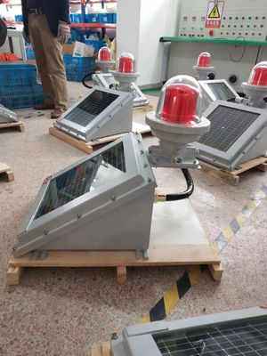 Explosionssichere Solar-LED-Hindernisleuchte für gefährliche Bereiche IP65