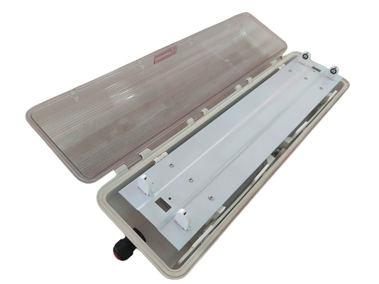 Flammdichte LED-Fluoreszenzleuchte Ex d ATEX IECEx IP66 für Gefahrenbereiche 53 Watt 100lm/w