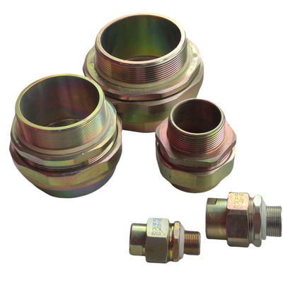 Silberner Messing 6-12mm Klammer Ex Proof Drüse Glatte Oberfläche