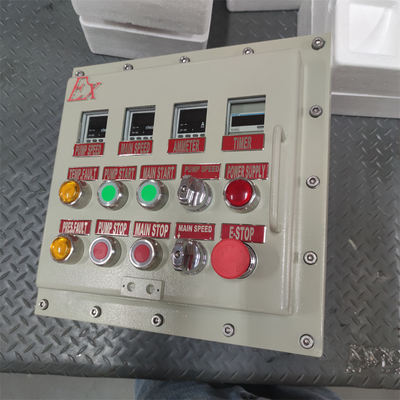 ATEX CNEX-Klassifizierung Ex d Flammdichtes Panel Box Gehäuse IP66 WF2 für Gefährliche Bereiche mit individueller Kabelanbindung 295Vac