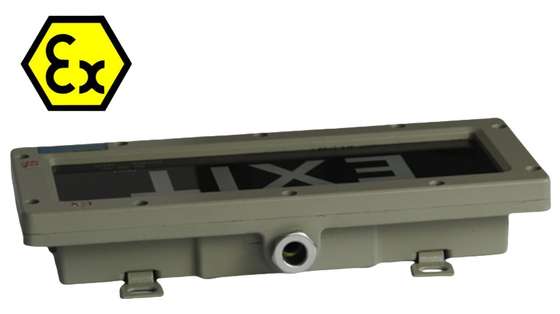 Explosionssichere LED-Ausgangsschilder mit ATEX-Zulassung IP66 Gefährliche Bereiche Abteilung 2 und Zone 1