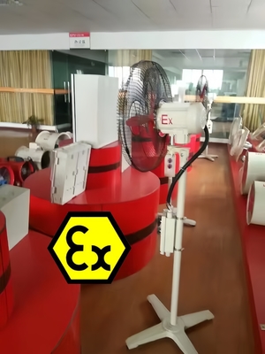 ATEX Explosionssicherer Drehventilator 6600-1800m3/h IP54 Stabil für chemische Öl- und Gasbergbaubranchen Energieeffizient