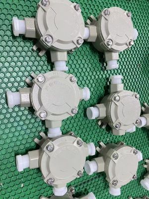 Kundenspezifisches Gehäuse IP66 wasserdichtes ATEX-Anschlusskastengehäuse flammhemmend Strom 220V/380V Aluminium-Druckguss-Anschlusskasten