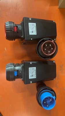 Explosionssicherheit 16A IP66 Messing-Beschichtung 2 Pin 3 Draht Stecker und Steckdose für Industriegeräte