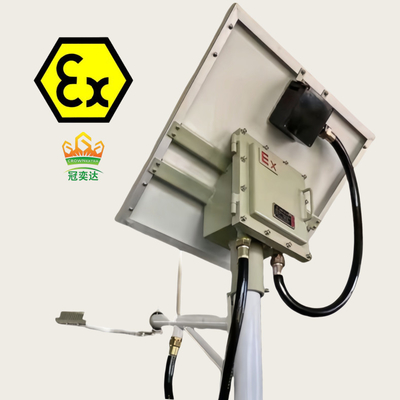 Explosionssichere Solarstraßenlaterne Atex IECEx zugelassen WF2 IP66 100 Watt 140lm