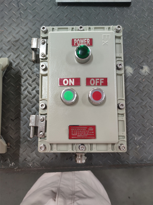 10A Exd Explosionssichere Kontrollstation ATEX-Klassifiziertes Aluminiumkabel für die Marine G3/4&quot; 220VAC 380VAC für ZONE1 Klasse1 Gefährliches Gebiet