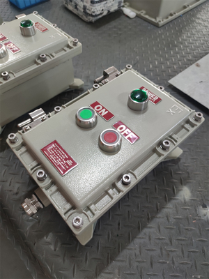 10A Exd Explosionssichere Kontrollstation ATEX-Klassifiziertes Aluminiumkabel für die Marine G3/4&quot; 220VAC 380VAC für ZONE1 Klasse1 Gefährliches Gebiet
