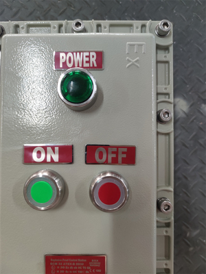 10A Exd Explosionssichere Kontrollstation ATEX-Klassifiziertes Aluminiumkabel für die Marine G3/4&quot; 220VAC 380VAC für ZONE1 Klasse1 Gefährliches Gebiet