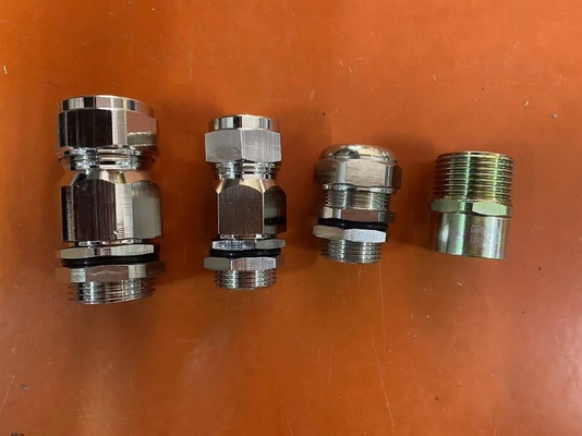 ATEX / Ex Kabelproof Drüse mit Silberfläche für 6-12 mm Kabel