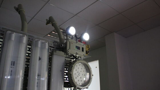 Gehärtetes Glas aus Aluminiumlegierung Wiederaufladbar 220v IP66 LED Notfahrtschild Notlicht Dauer 3 Stunden