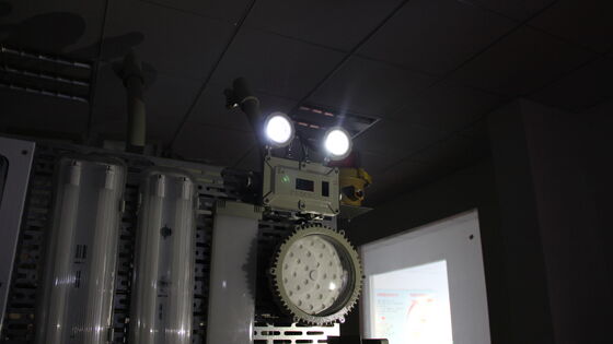 ATEX IP66 Zwei-Punkt-Explosionsgeschützte LED-Lampe, LED-Multifunktions-Zwei-Kopf-Wiederaufladbare Notausgangsleuchte