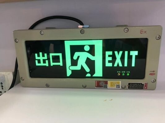 Wasserdichte Aluminiumlegierung IP66 explosionsgeschützte LED-Notwarnleuchte CE ATEX 3W explosionsgeschützte LED-Ausgangsschildleuchte