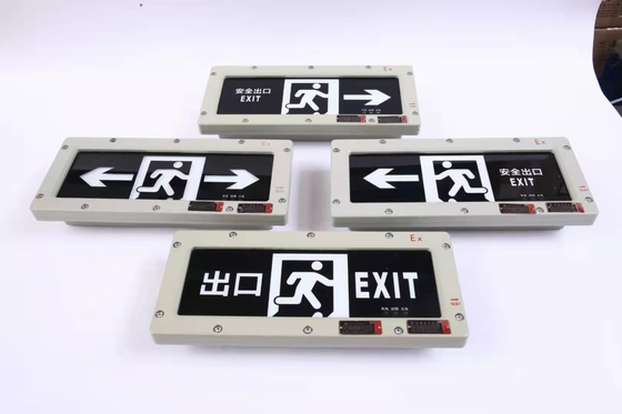 Hochhelligkeit LED-Lichtquelle Notlicht 3W Explosionssicher Ausgangsschild Licht an der Wand montiert